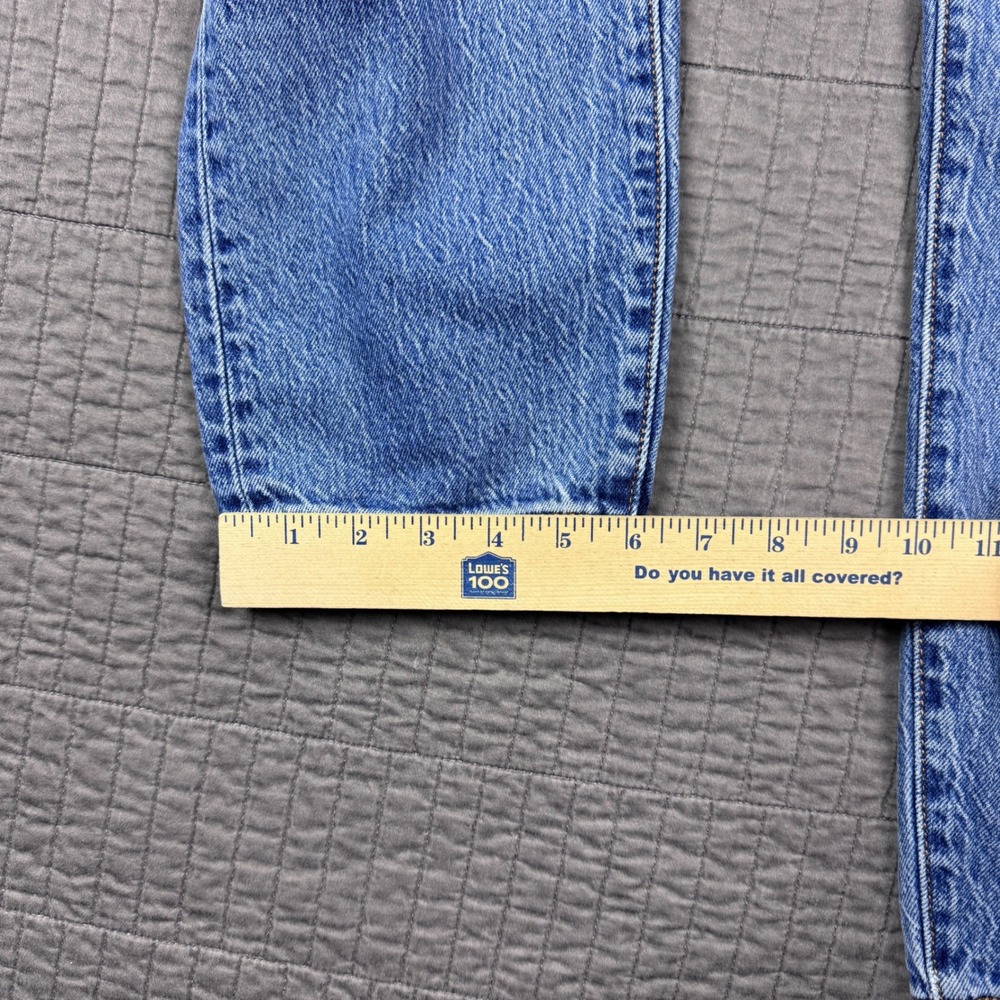 Levis 501 Original Mid Rise Straight Leg Jeans Women 26x26 (26x25 )Light Wash - Picture 13 of 14